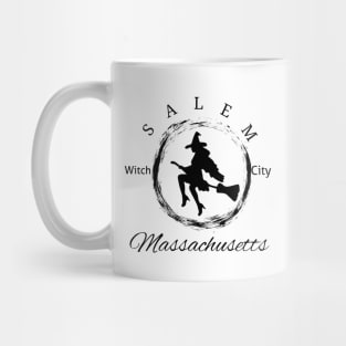 Black Salem Witch City Logo Mug